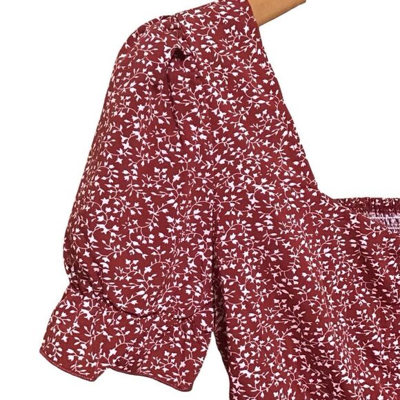 SHEIN Ditsy Crop Top M - Picture 3 of 6